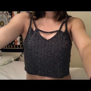 Grey crop top